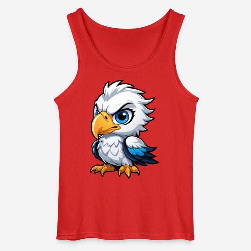 Cheeky Eagle Chick - Gildan Männer Tank Top - Rot