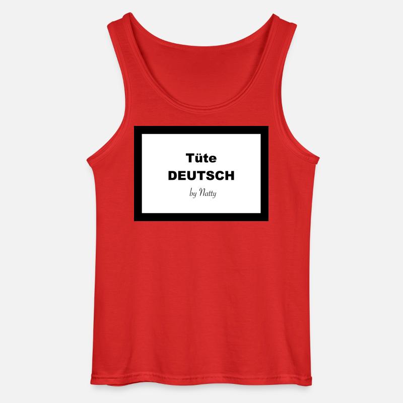 Tüte DEUTSCH - Gildan Männer Tank Top - Rot