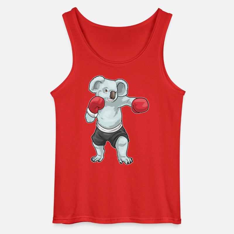 Koala Boxer Boxhandschuhe Boxen - Gildan Männer Tank Top - Rot