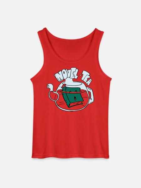 Novel Tea - Débardeur Gildan Homme - rouge