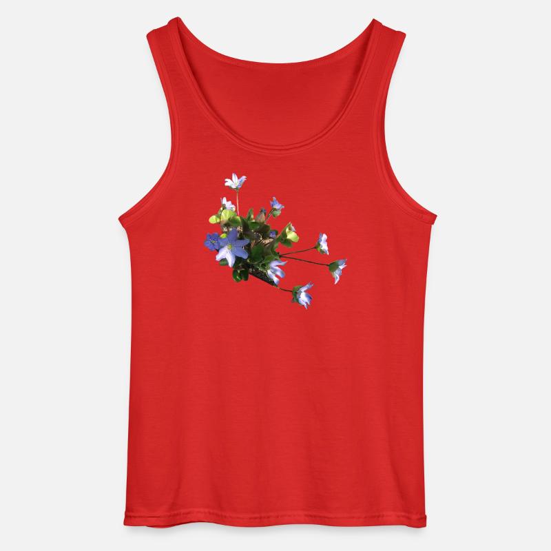 Leberblümchen - Gildan Männer Tank Top - Rot