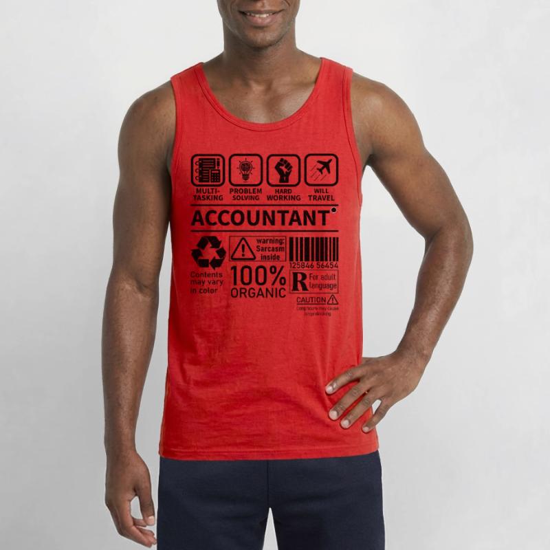 Accountant Multi Tasking Problem Solving Hard Work Gildan Männer Tank Top