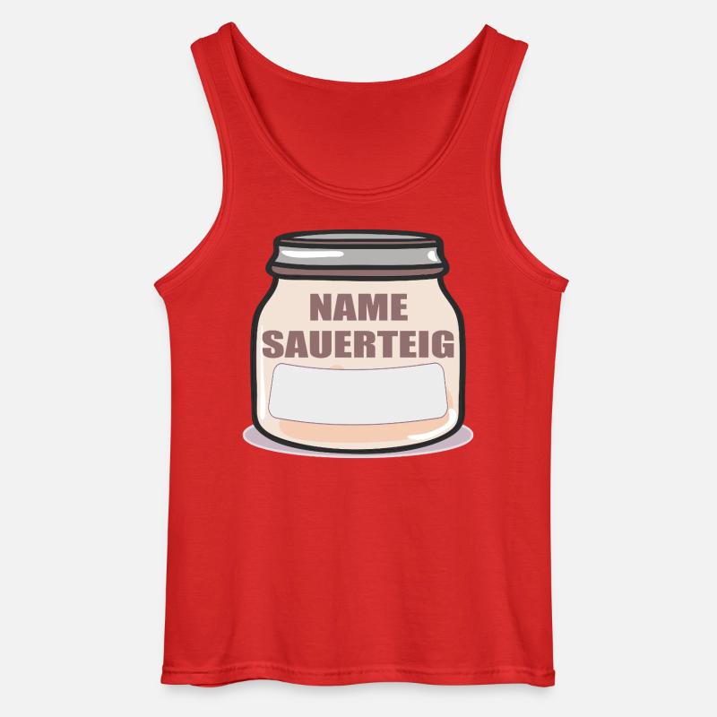 NAME SAUERTEIG SAUERTEIGBROT - Gildan Männer Tank Top - Rot