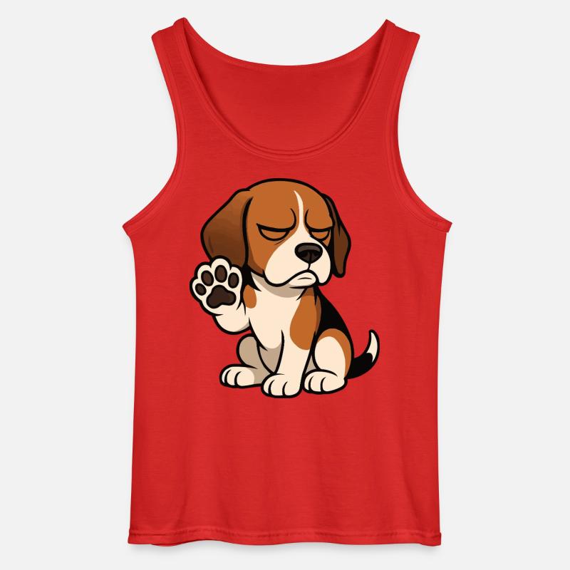 Beagle Beaglebesitzer Beaglehalter beaglehund - Gildan Männer Tank Top - Rot