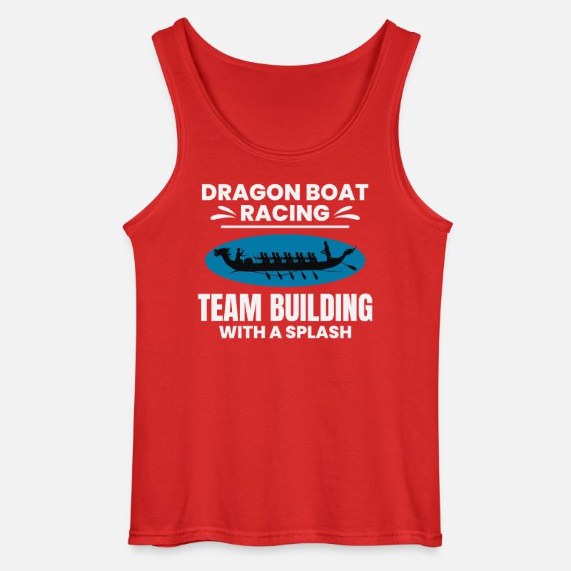 Synchronisiertes Paddelteam Drachenboot - Gildan Männer Tank Top - Rot