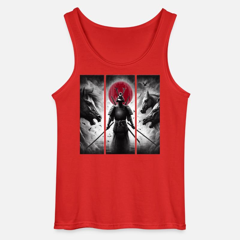 Samurai - Gildan Männer Tank Top - Rot