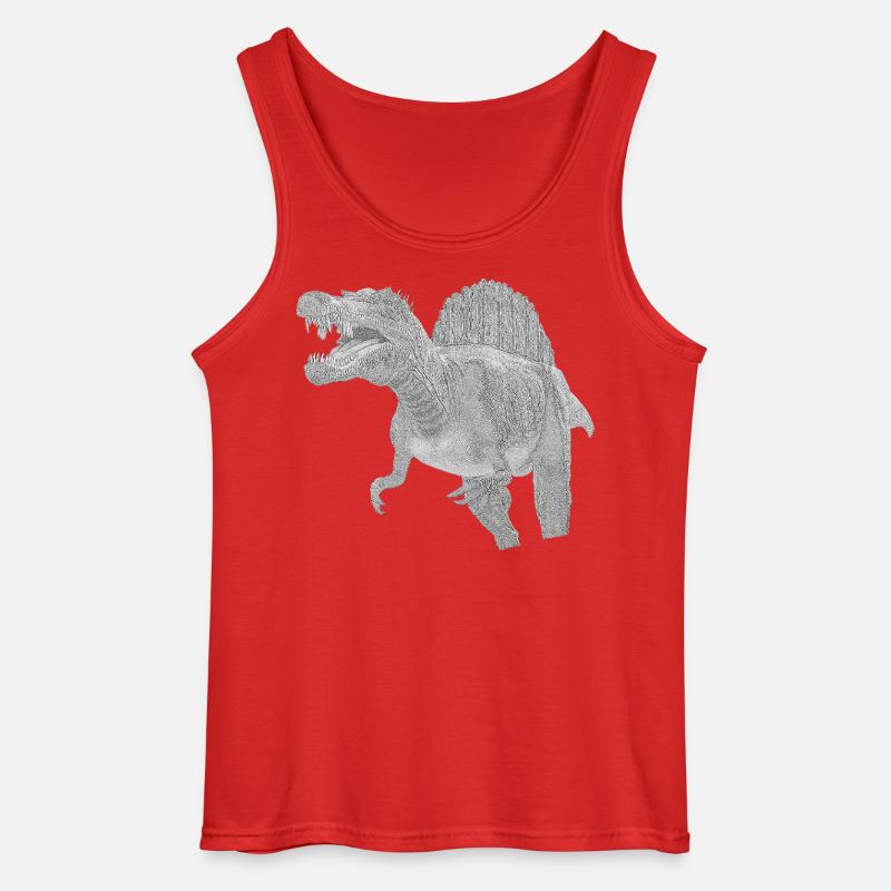 Spinosaurus - Gildan Männer Tank Top - Rot
