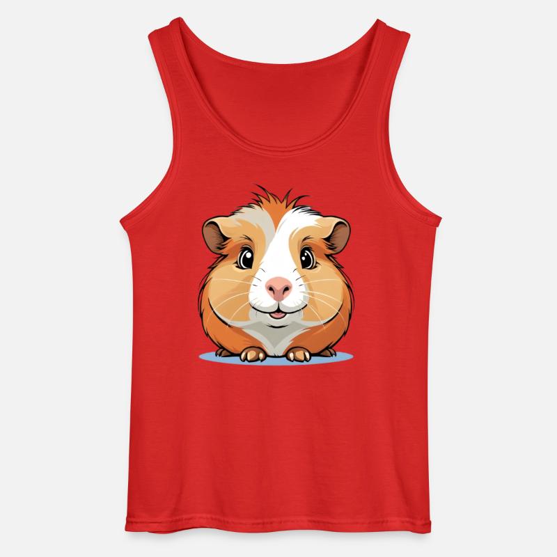 Lively hamster friend - Gildan Men’s Tank Top - red