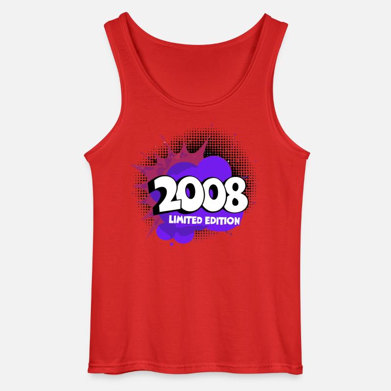 2008 Limitierte Edition 18. volljährig volljährige - Gildan Männer Tank Top - Rot