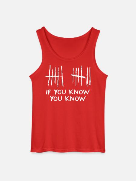 Six Seven Tally Insider Meme - Gildan Men’s Tank Top - red