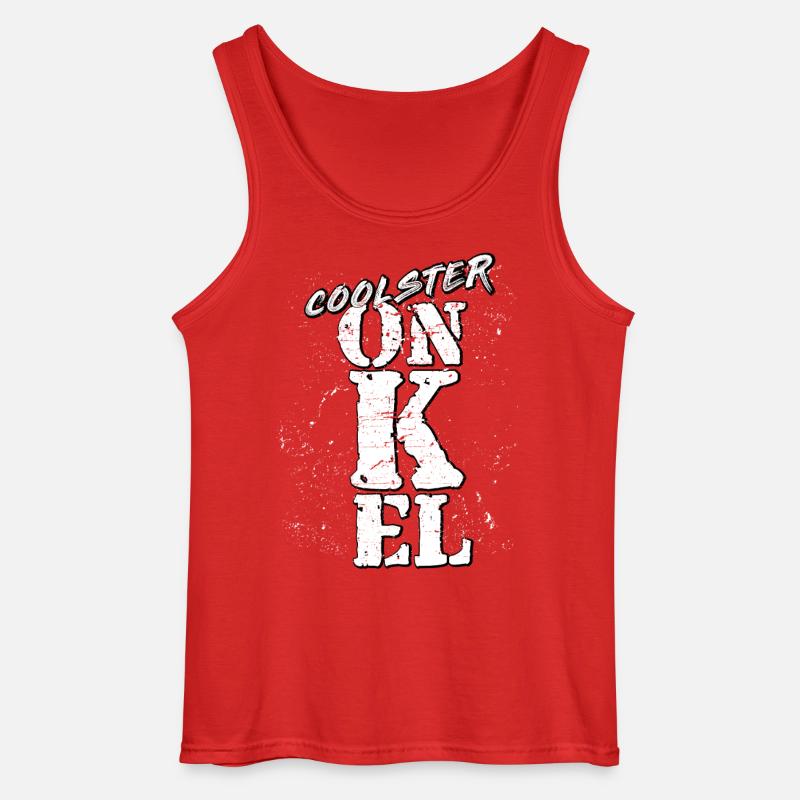 onkel - Gildan Männer Tank Top - Rot