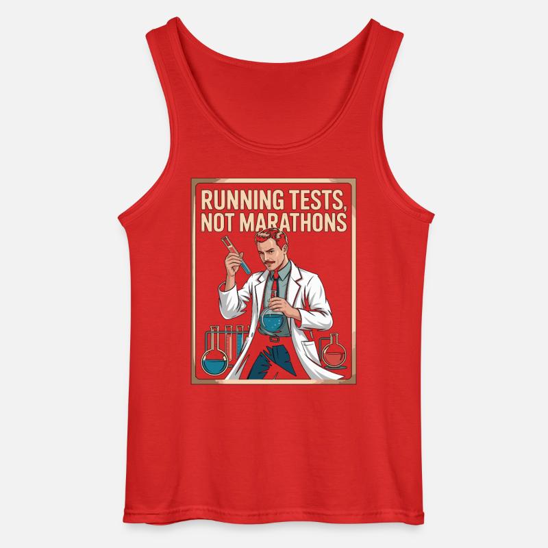 Lab Technician Running Tests Medical Technologist - Gildan Männer Tank Top - Rot