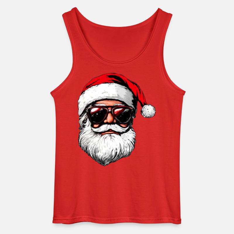 Cooler Weihnachtsmann - Gildan Männer Tank Top - Rot