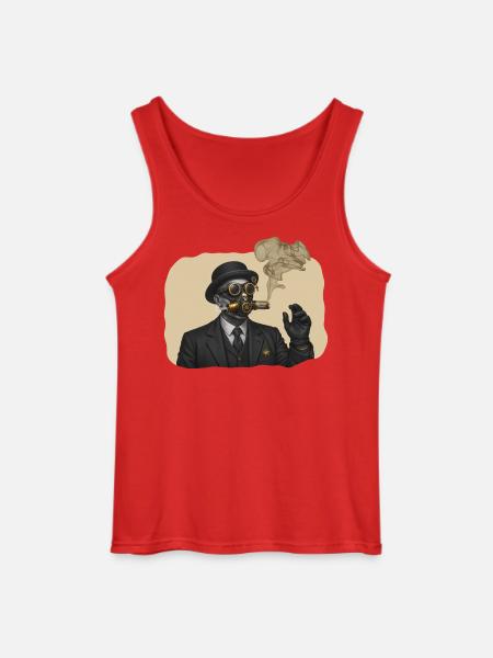 SHERIF SMOKING - steam punk'n'roll - Gildan Men’s Tank Top - red