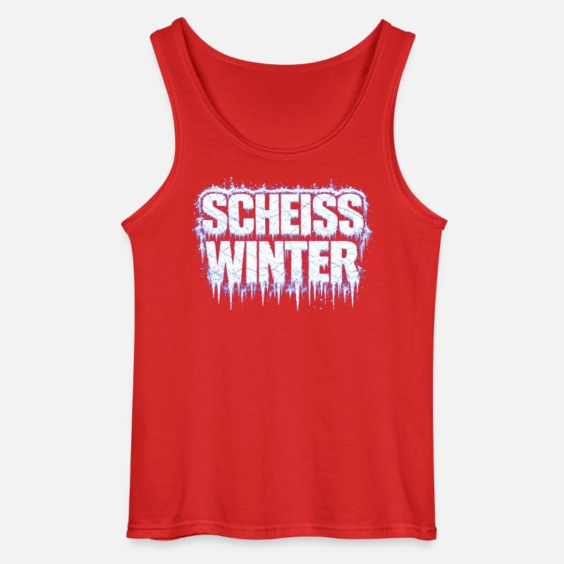 Scheiß_Winter - Gildan Männer Tank Top - Rot