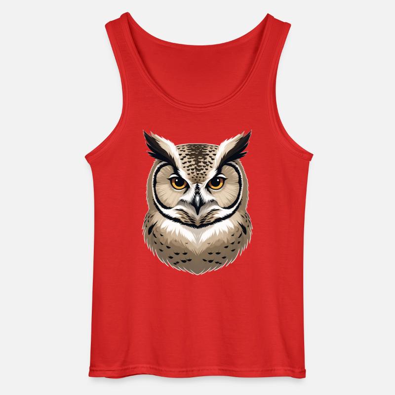 WaldEulenblick - Gildan Männer Tank Top - Rot