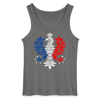 Trikolore-Adler-Emblem - Gildan Männer Tank Top - Anthrazit - Vorne - AI Model Male 185 dark (185cm)