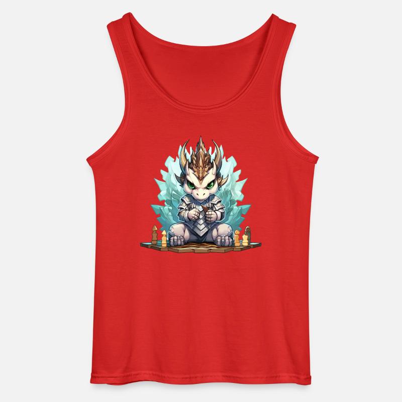 Eisdrache Ritter Kristallkranz - Gildan Männer Tank Top - Rot