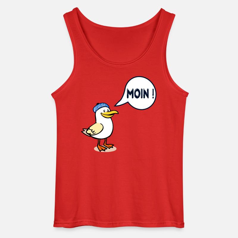 Hamburger Möwe Hamburg Moin - Gildan Männer Tank Top - Rot