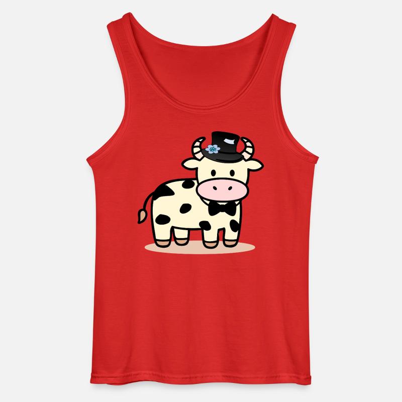Bräutigam Hochzeit Rind - Gildan Männer Tank Top - Rot