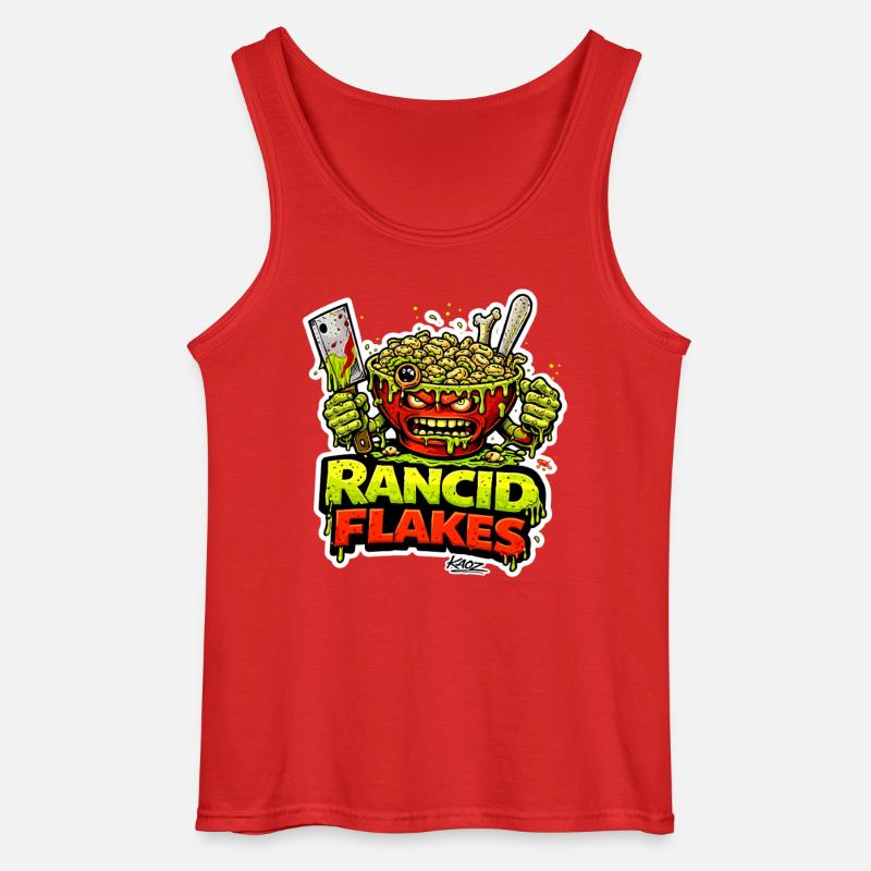 Ulækkert Flækmonster - Gildan tanktop til mænd - rød