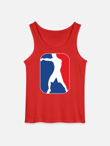 boxing_silhouette mma kampfsport - Gildan Männer Tank Top - Rot