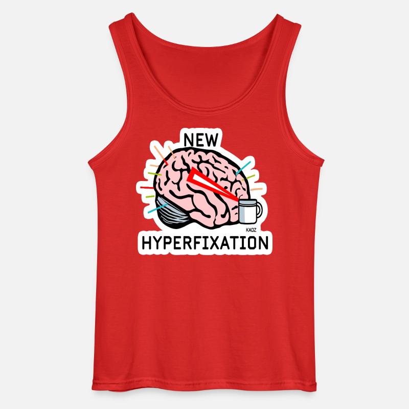 Hyperfix-Gehirnlaser - Gildan Männer Tank Top - Rot