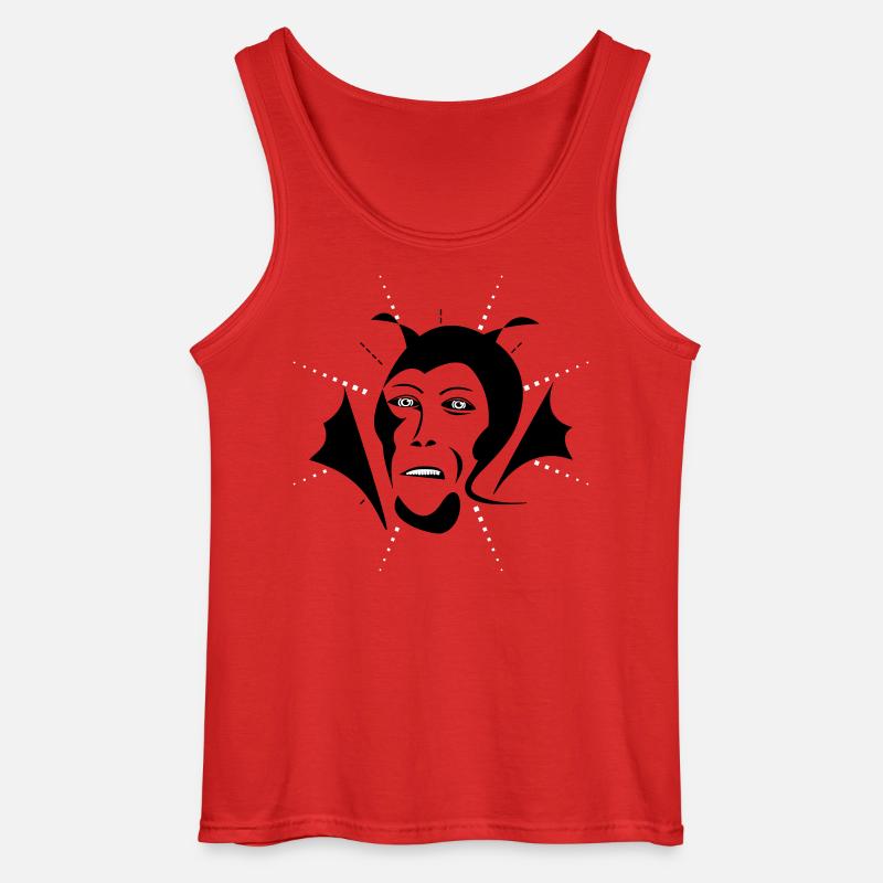 Devil - Gildan Männer Tank Top - Rot