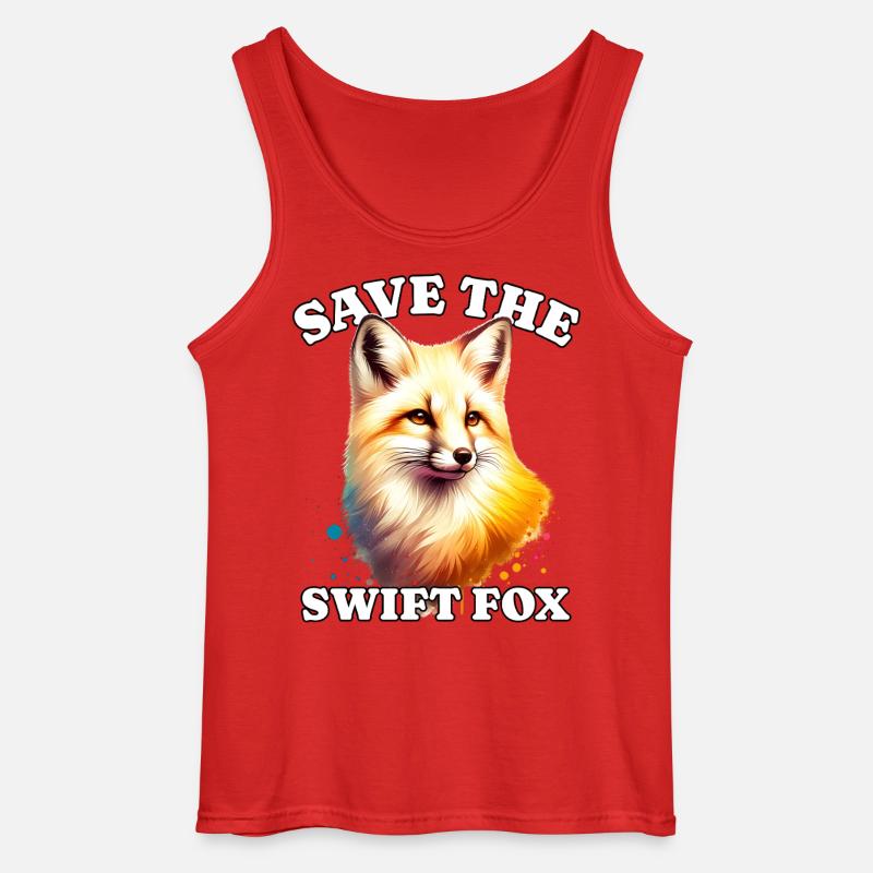 Swiftfuchs Save Swift Fox - Gildan Männer Tank Top - Rot