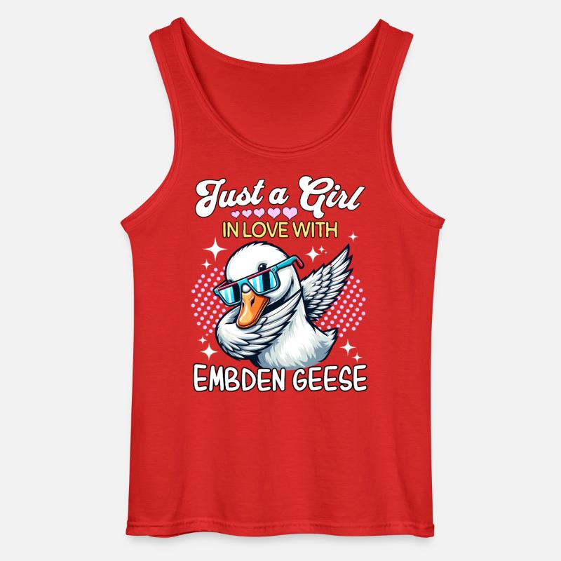 Emdengans Mädchen Embden Goose - Gildan Männer Tank Top - Rot