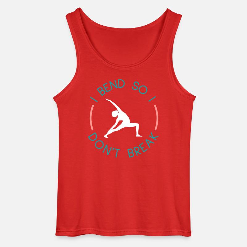 Yoga - Gildan Männer Tank Top - Rot