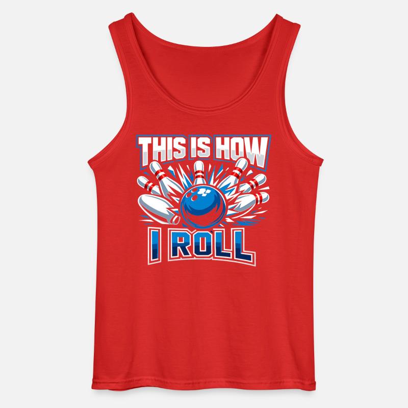 This Is How I Roll - Gildan Men’s Tank Top - red