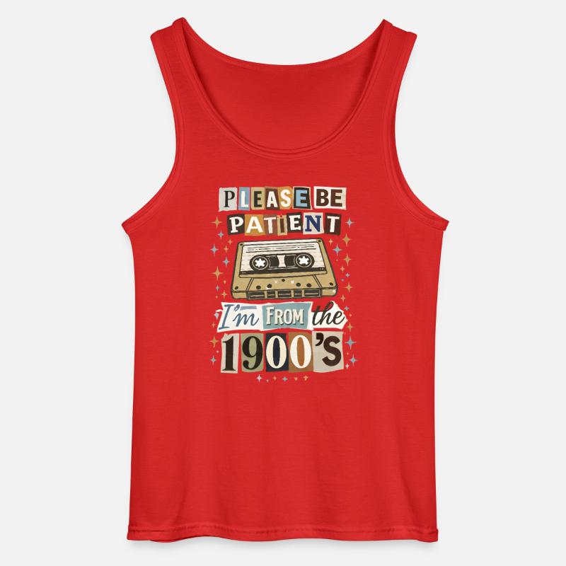 Retro Kassette Nostalgia - Gildan Männer Tank Top - Rot