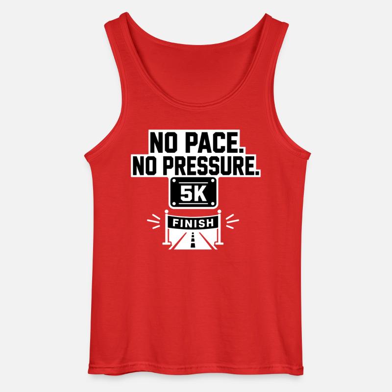 No Pace 5K - Gildan Men’s Tank Top - red