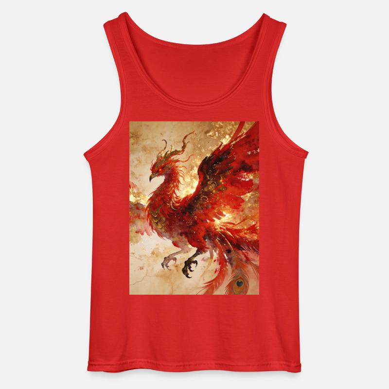 Der Sonnenherr: Phönix (Fenghuang) – Harmon - Gildan Männer Tank Top - Rot