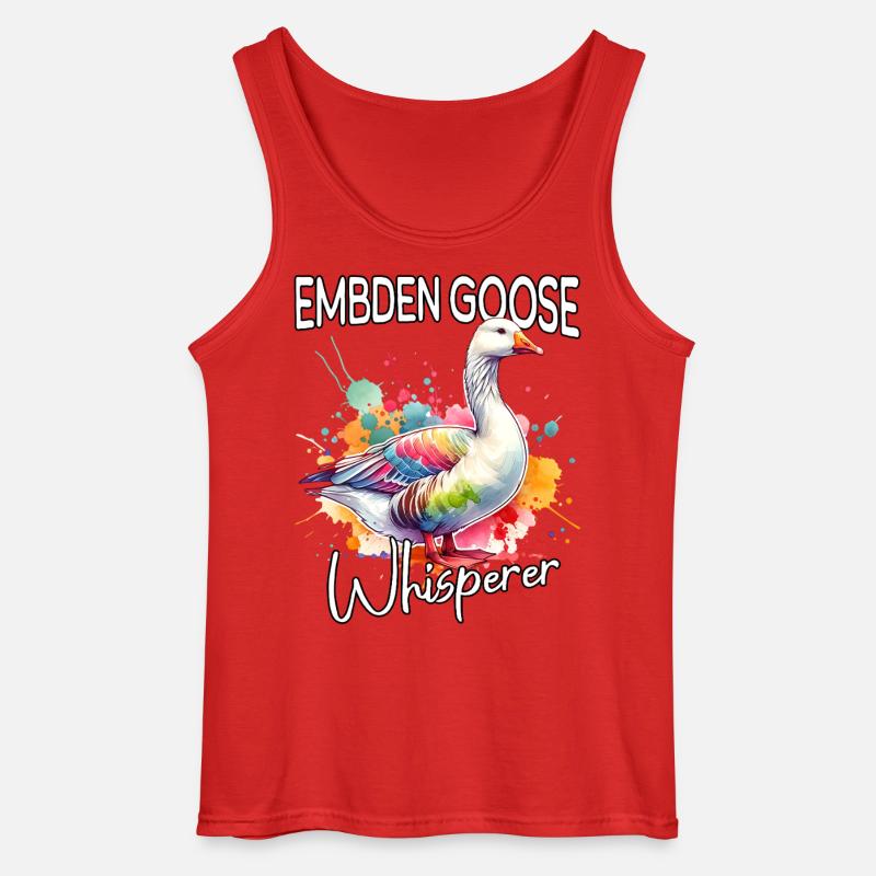 Emdengans Flüsterer - Gildan Männer Tank Top - Rot