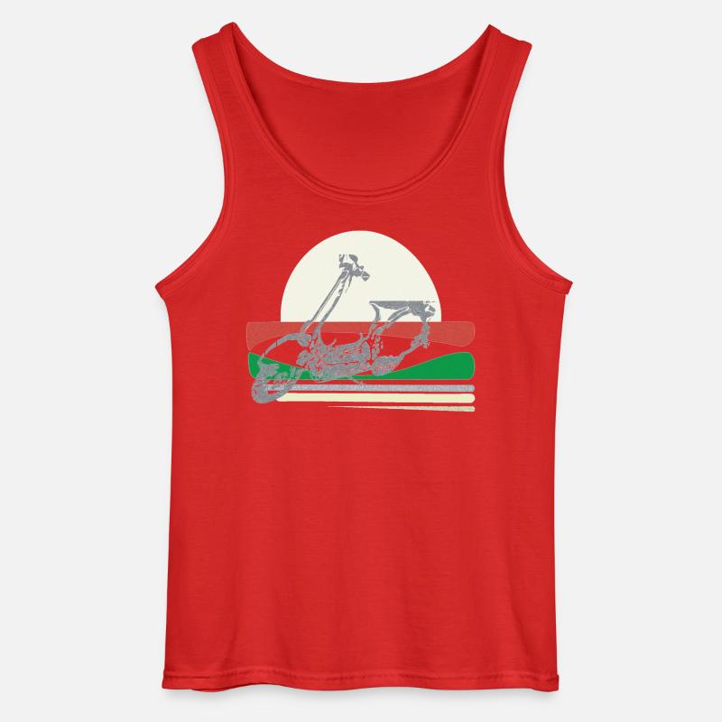 Roller Scooter Sommer - Gildan Männer Tank Top - Rot