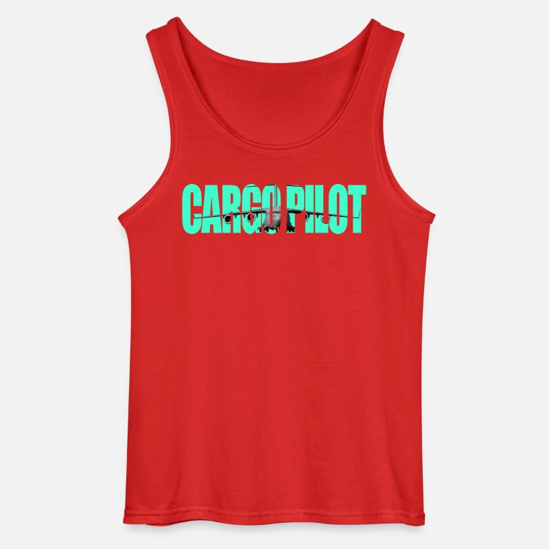 Cargo pilot C-17 - Gildan Männer Tank Top - Rot