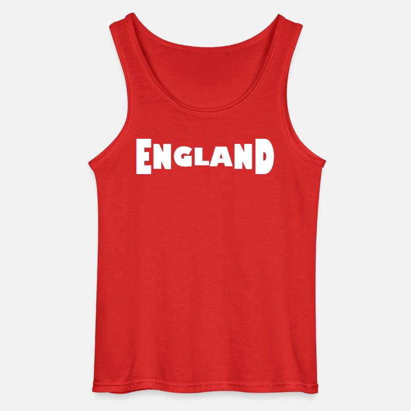 England - Gildan Männer Tank Top - Rot