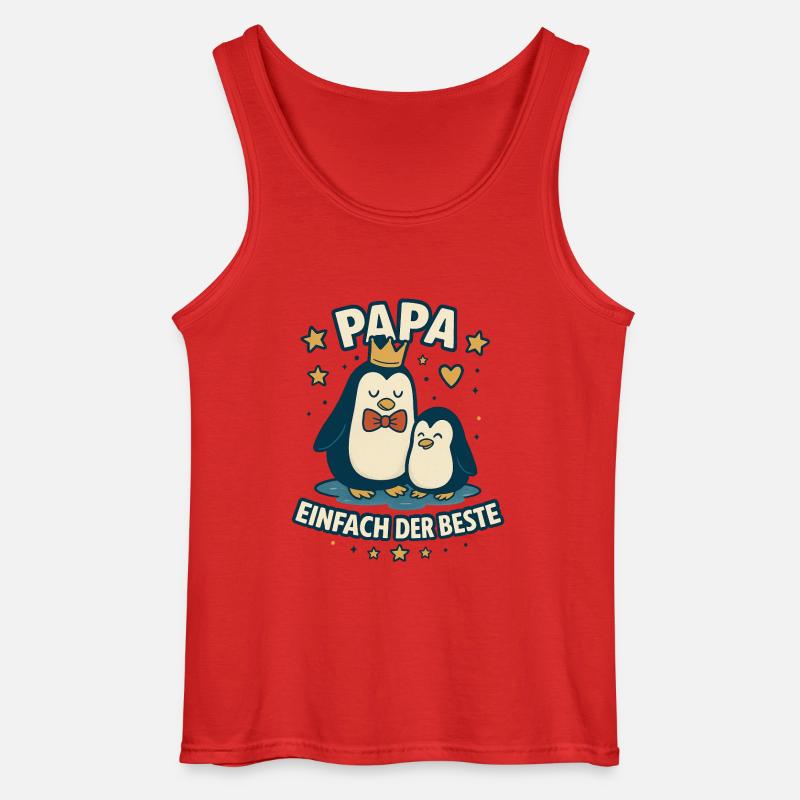 Papa, einfach der Beste - Gildan Männer Tank Top - Rot