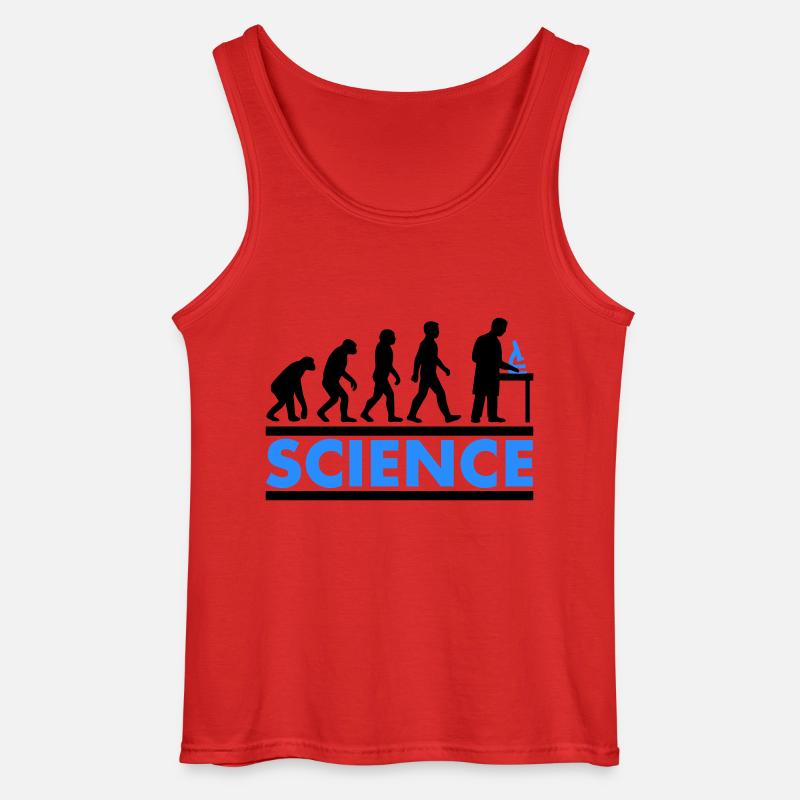 Science Evolution - Gildan Men’s Tank Top - red