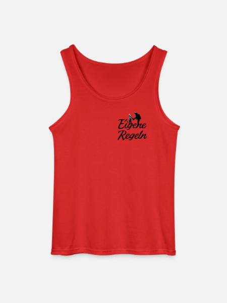 Father and Child Silhouette - Gildan Men’s Tank Top - red