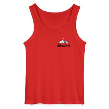 Sibesiech - cooler Typ - Gildan Männer Tank Top - Rot - Vorne - AI Model Male 185 dark (185cm)