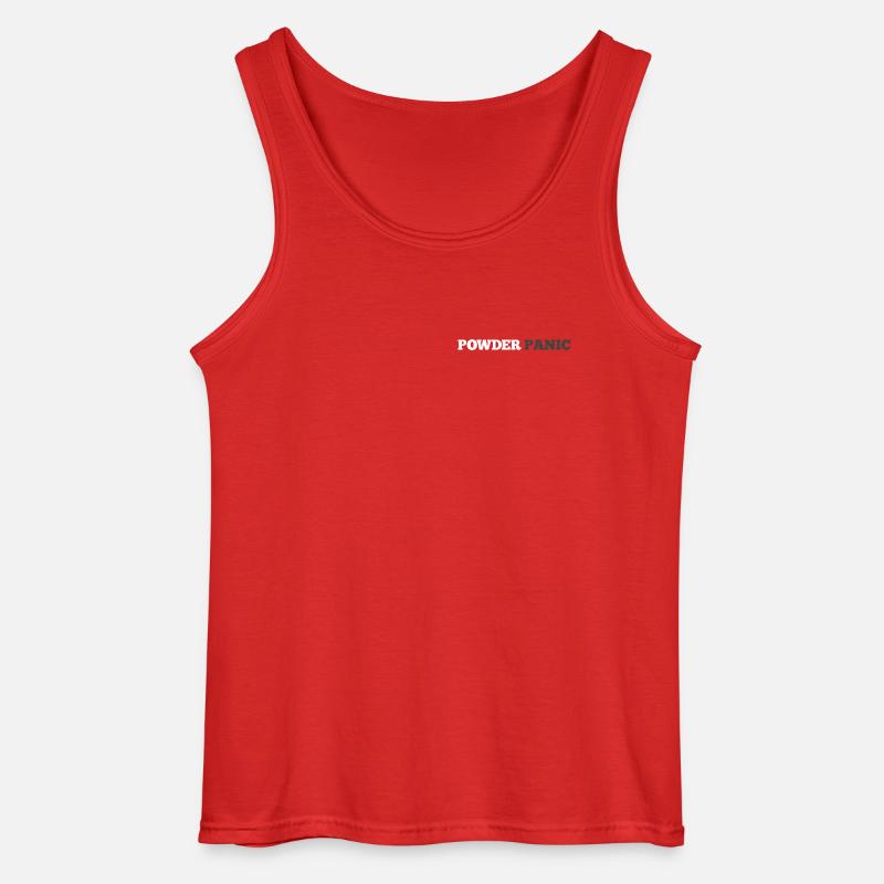 Powder Panic Logo - Débardeur Gildan Homme - rouge