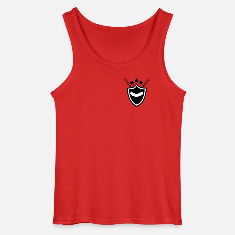 Grillwurst - Gildan Männer Tank Top - Rot