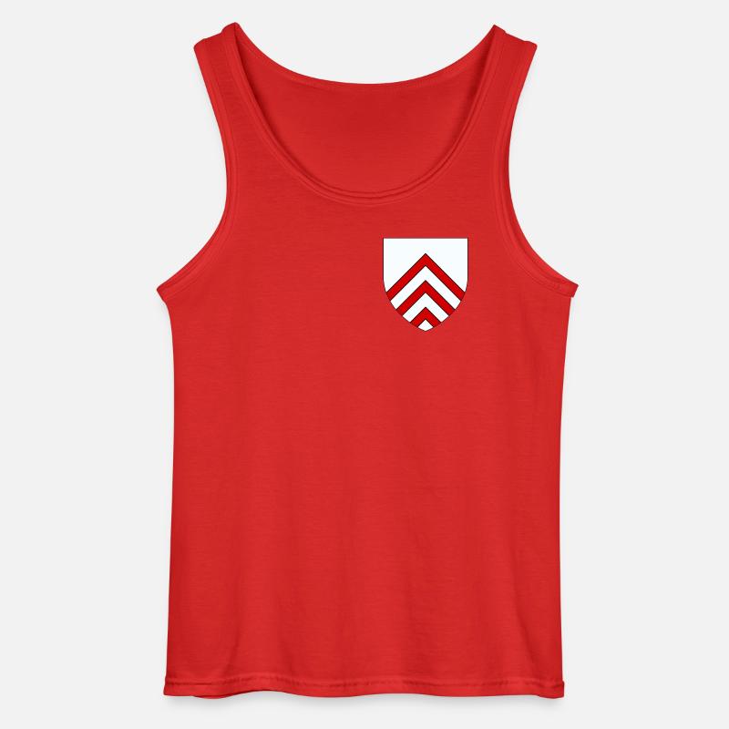 Wappen von Perche - Gildan Männer Tank Top - Rot