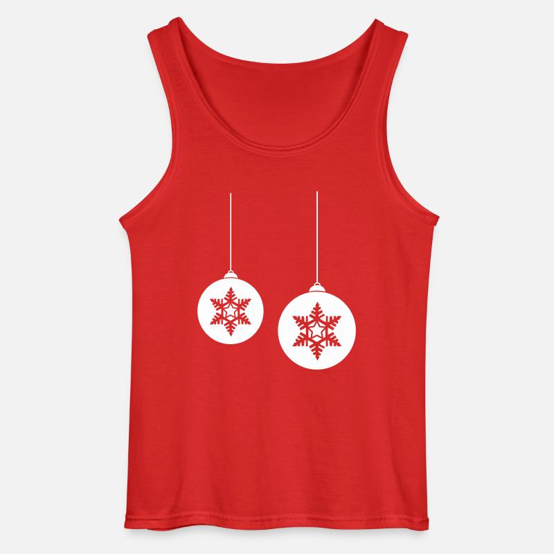 Weihnachtskugel stern 2 - Gildan Männer Tank Top - Rot