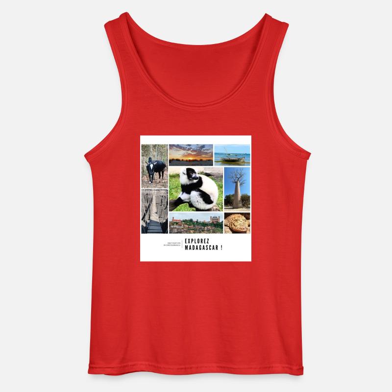 Erinnerungen an Madagaskar - Gildan Männer Tank Top - Rot