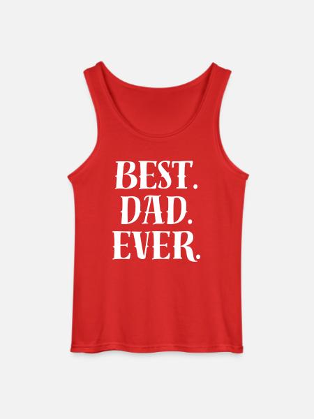 Best Dad Statement - Gildan Men’s Tank Top - red
