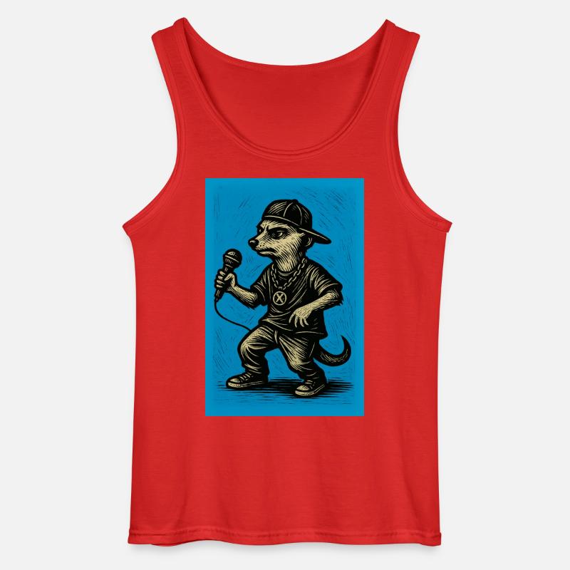 erdmännchen - comic-helden 3 - Gildan Männer Tank Top - Rot